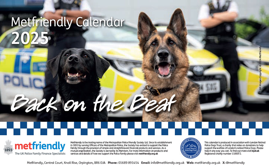 The Metfriendly Back on the Beat calendar in conjunction with LRPD